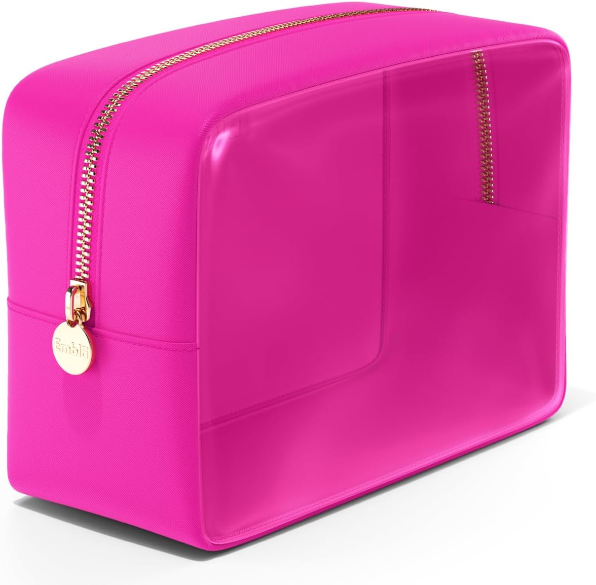 Embla Bolsa de maquillaje transparente para mujer, bolsa de cosméticos transparente, bolsas de cosméticos con cremallera, lindas bolsas de nailon