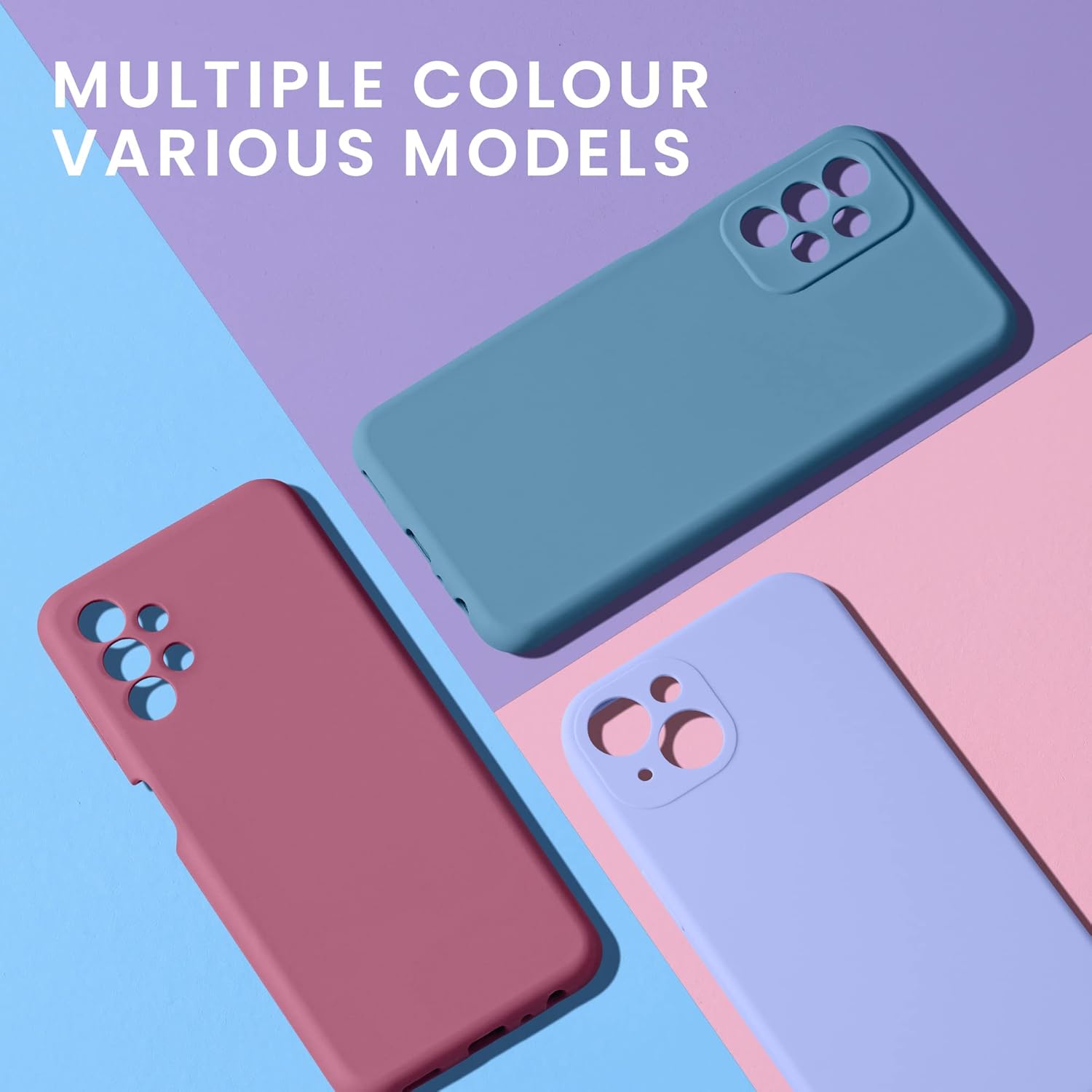 kwmobile Funda compatible con Samsung Galaxy A13 5G – Funda delgada de silicona TPU – Acabado suave al tacto – Blanco mate