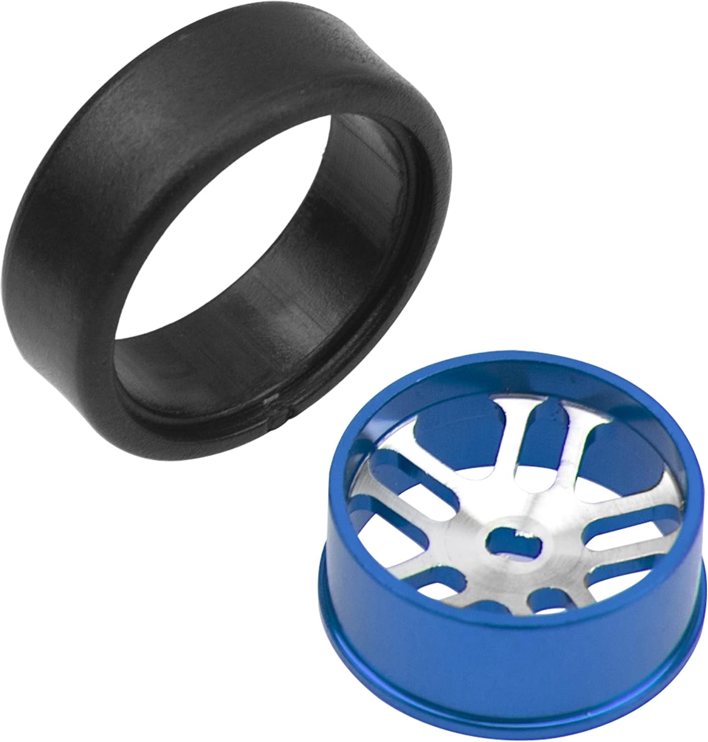 ShareGoo – Llantas de aleación y neumáticos de plástico compatibles con 128 Wltoys K969 K989 P929 Drift Kyosho Mini-Z Mini-Q Mini-D RC Drift Car