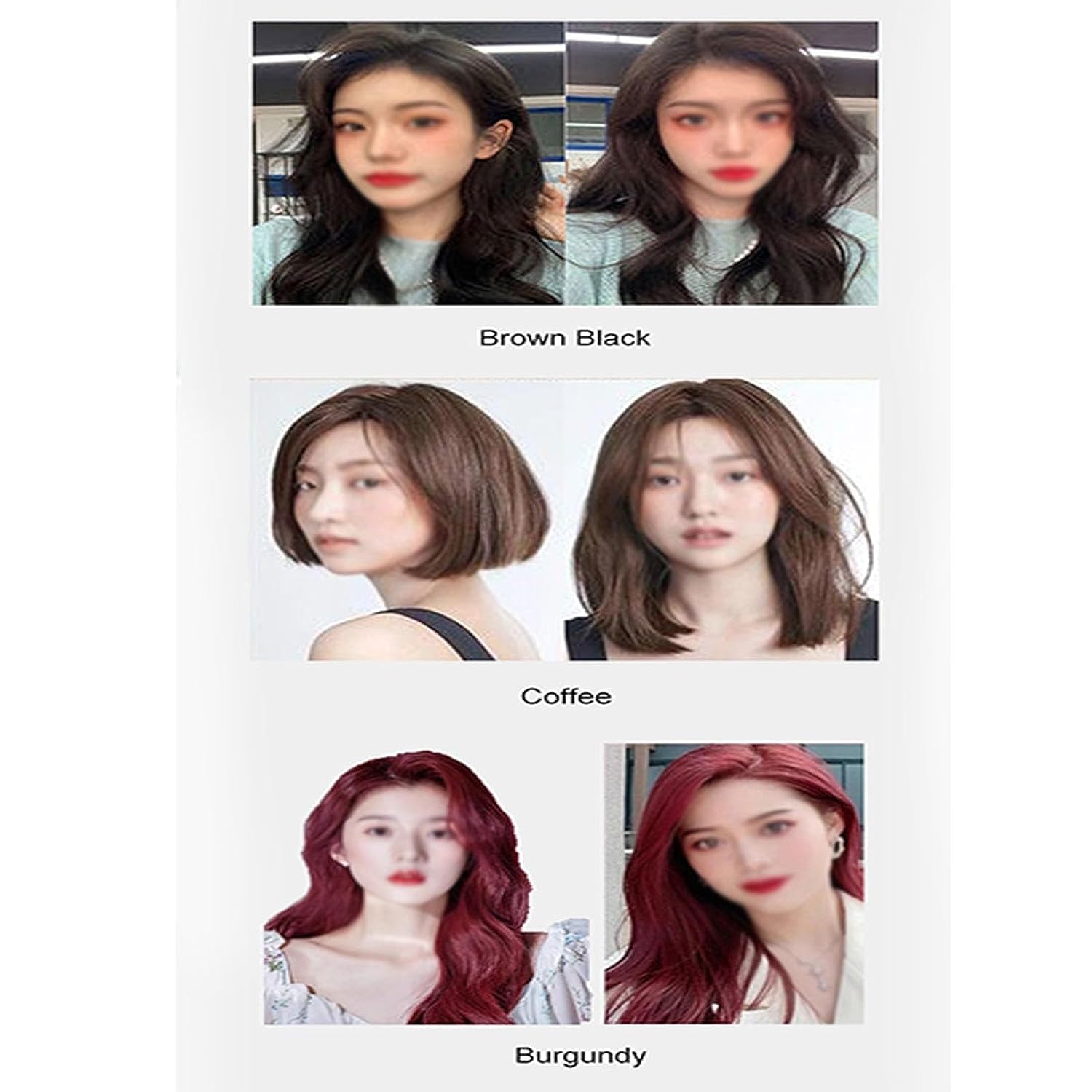 1 juego de extracto de planta puro para tinte de burbujas de color de cabello gris, tinte de burbujas para el cabello, champú de tinte para el