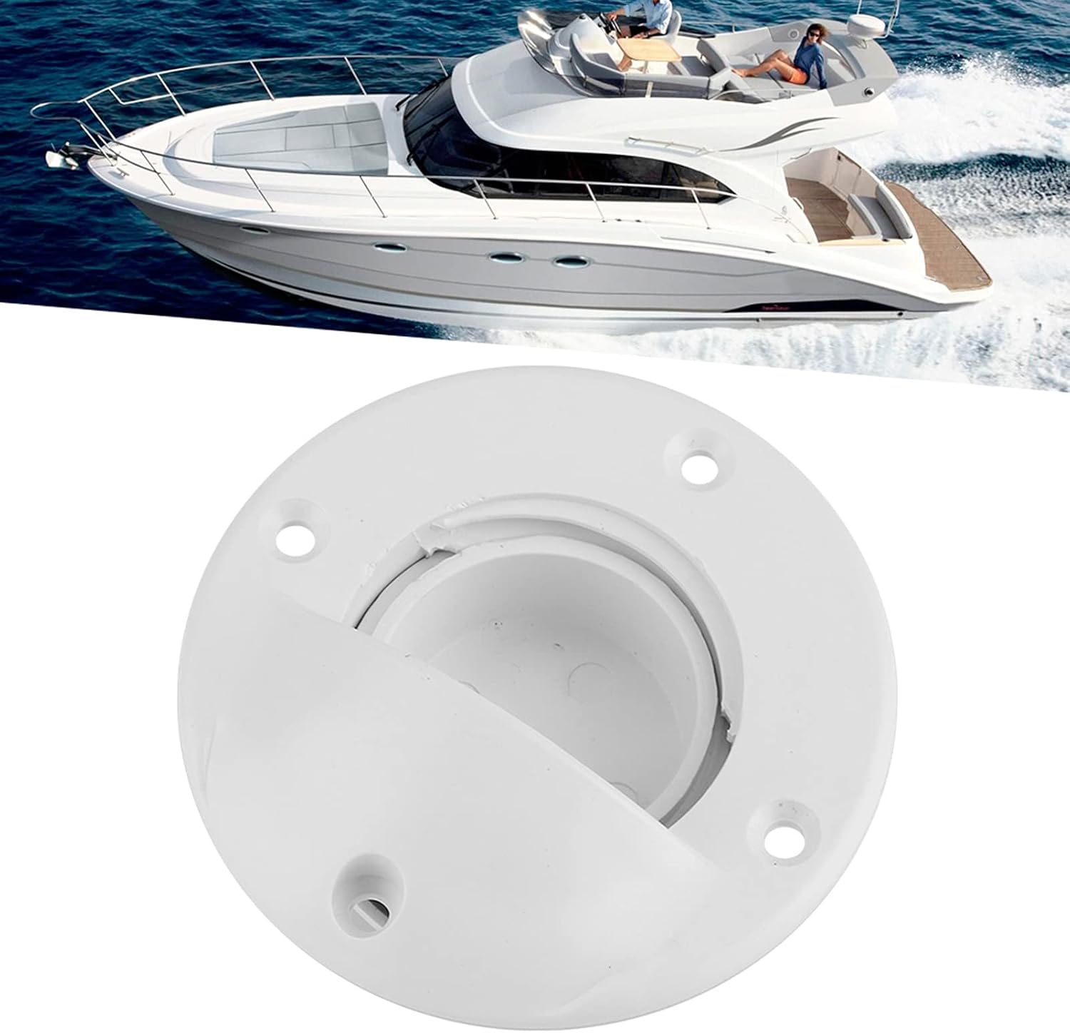 Válvula de drenaje universal de popa Tapón de tapón de barco Accesorios para marinos, drenaje de nailon duradero
