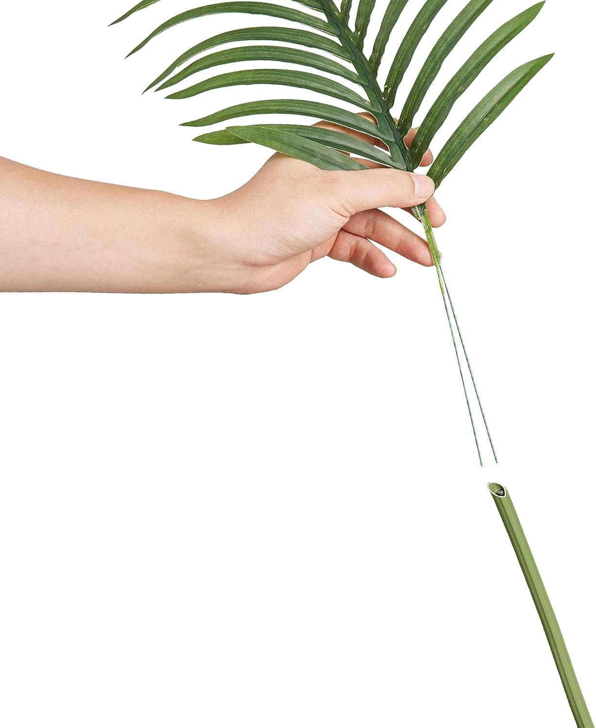VEVOR Palmera artificial, planta sintética de 6 pies de alto, material de polietileno seguro y protección de inclinación anti-punta, planta de bajo