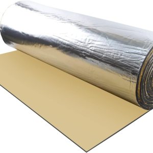 Amortiguación de sonido y almohadilla térmica de 390 mil 3 pies x 3.2 pies – Aislamiento térmico con respaldo de aluminio de 100 UM, 77.2 lbsm, Amortiguación de sonido y almohadilla térmica de 390 mil 3 pies x 3.2 pies – Aislamiento térmico con respaldo de aluminio de 100 UM, 77.2 lbsm,