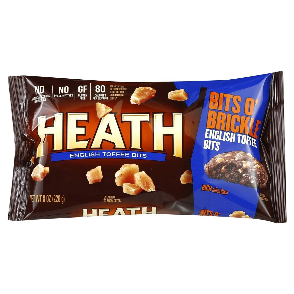Heath – Bits de caramelo inglés  8 onzas  Bits O’ Brickle  Paquete de 3  24 onzas en total de bits  Mucho para compartir y almacenar la despensa