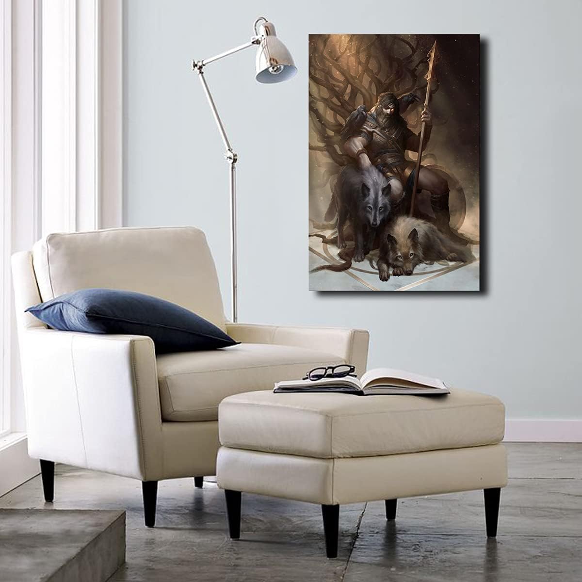 Odin – Póster decorativo para pared, mitología nórdica, contemporáneo, decoración de pared, lienzo giclée, arte de pared, impresiones modernas,