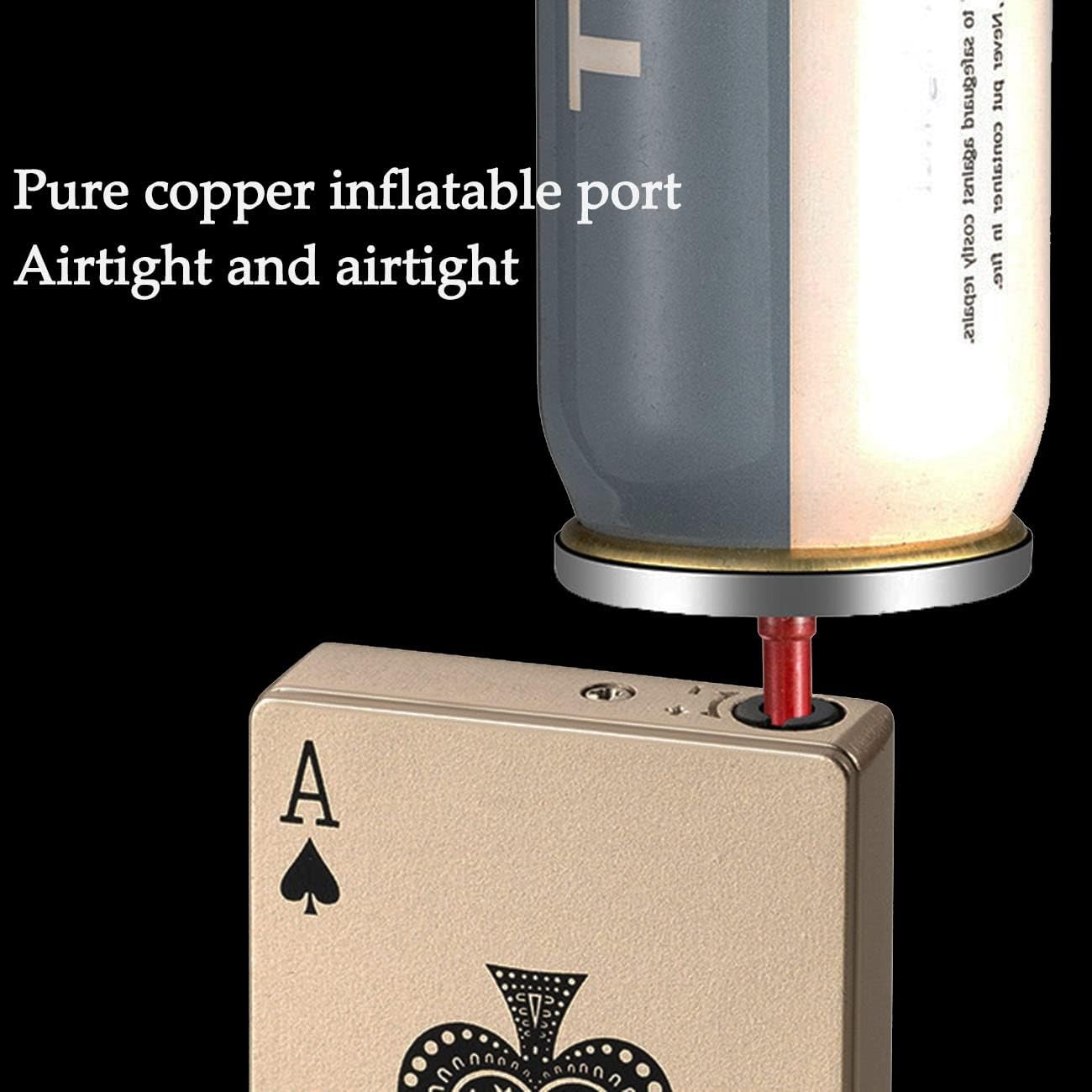 GIXXHLG Encendedor de antorcha de chorro, encendedor resistente al viento, diseño genial para regalo, encendedor de butano recargable, adecuado para