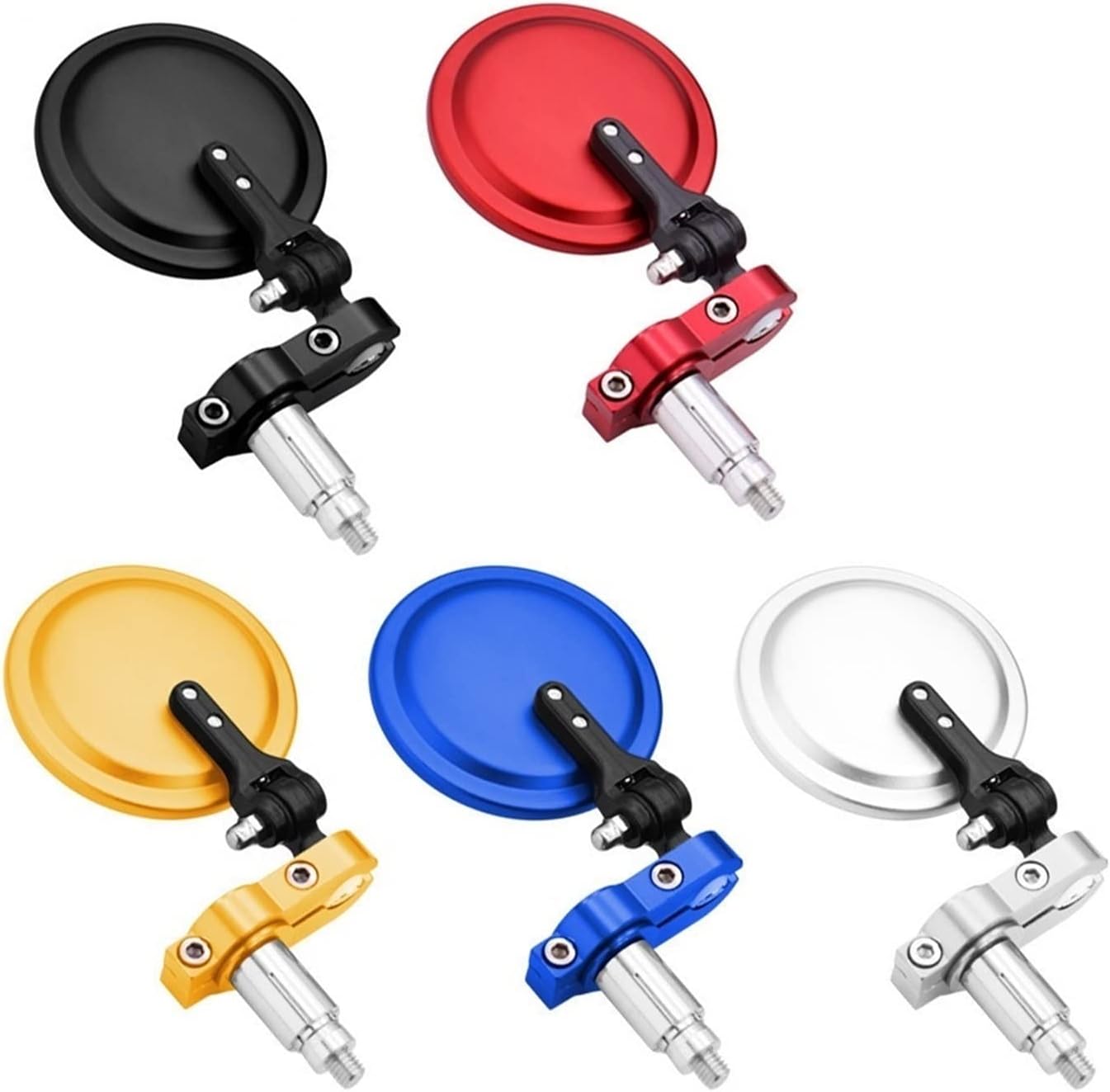 Espejos de motocicleta redondos de 3 pulgadas para Kawasaki ZXR400 ZZR600 VERSYS 1000 Z1000 ZX10R ZX12R