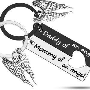 Heigebi Llavero conmemorativo para bebé, regalos de condolencias para pérdida de bebé, recuerdo para la pérdida del hijo de papá, mamá Heigebi Llavero conmemorativo para bebé, regalos de condolencias para pérdida de bebé, recuerdo para la pérdida del hijo de papá, mamá