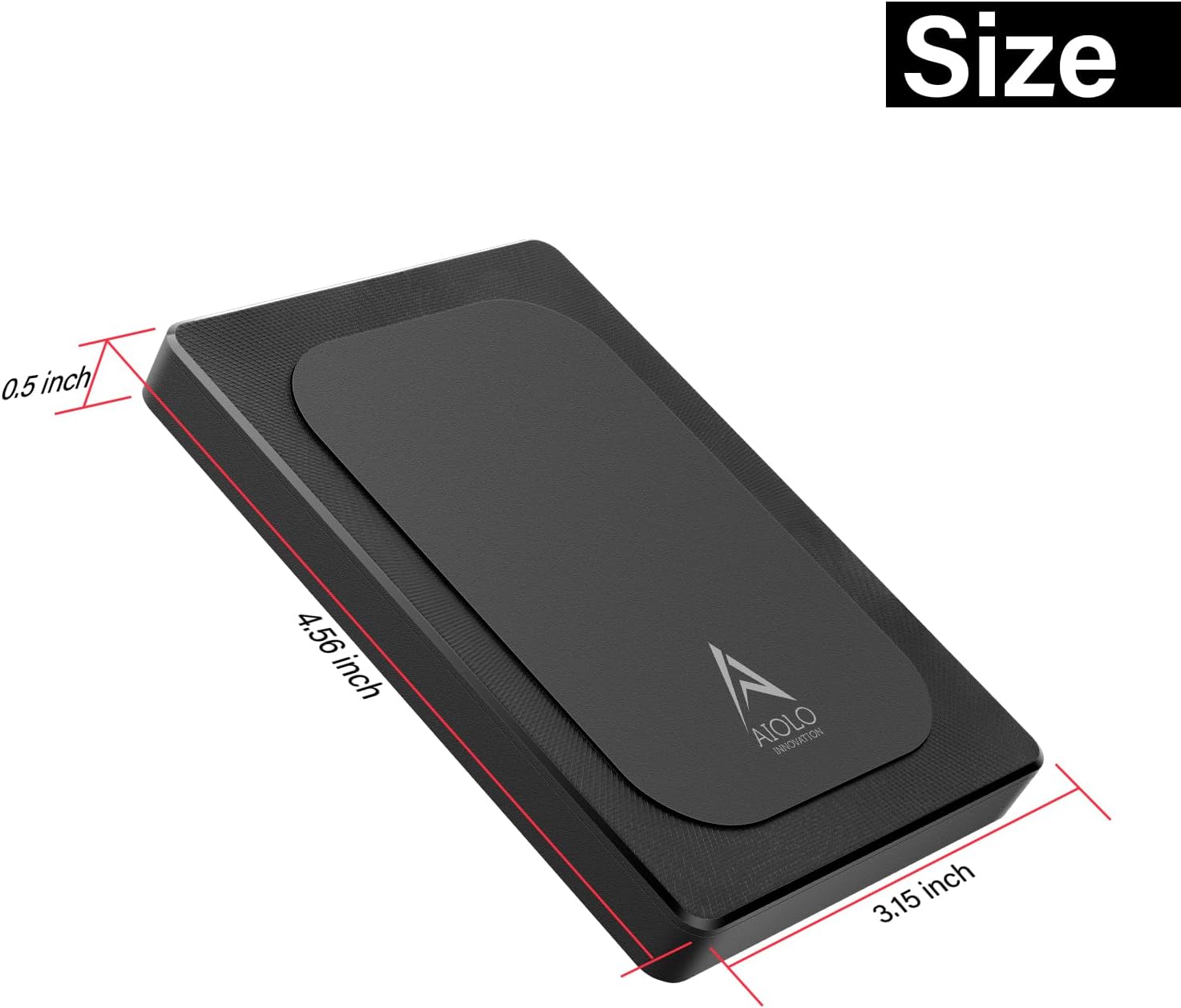 Aiolo Innovation Disco duro externo portátil ultradelgado de 320 GB HDD-USB 3.0 para PC, Mac, portátil, PS4, Xbox One, Xbox 360 Modelo A4