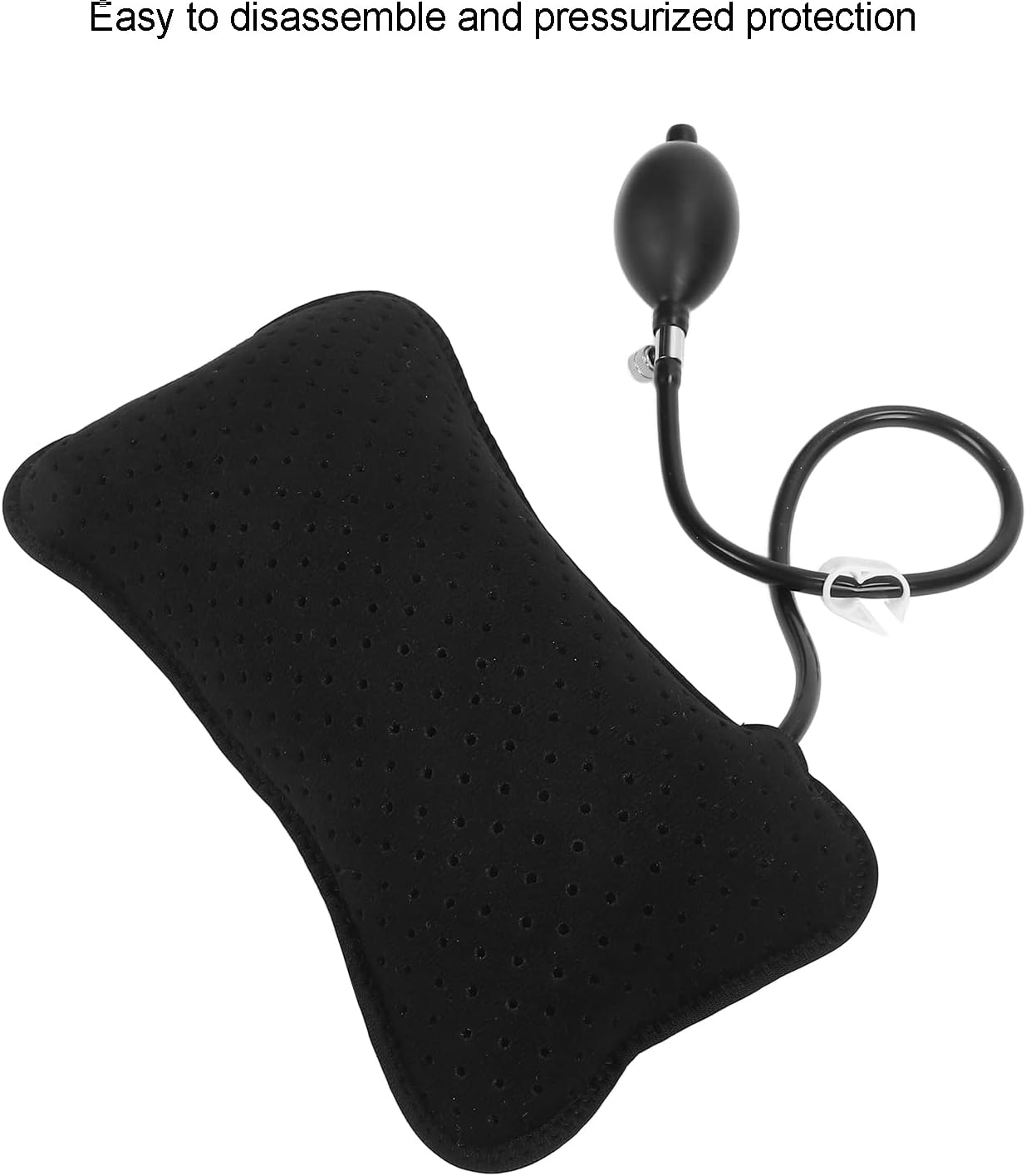 ZJchao Almohada lumbar inflable, almohada de apoyo lumbar inflable, cojines de asiento trasero, almohada de apoyo lumbar sólido lavable, soporte