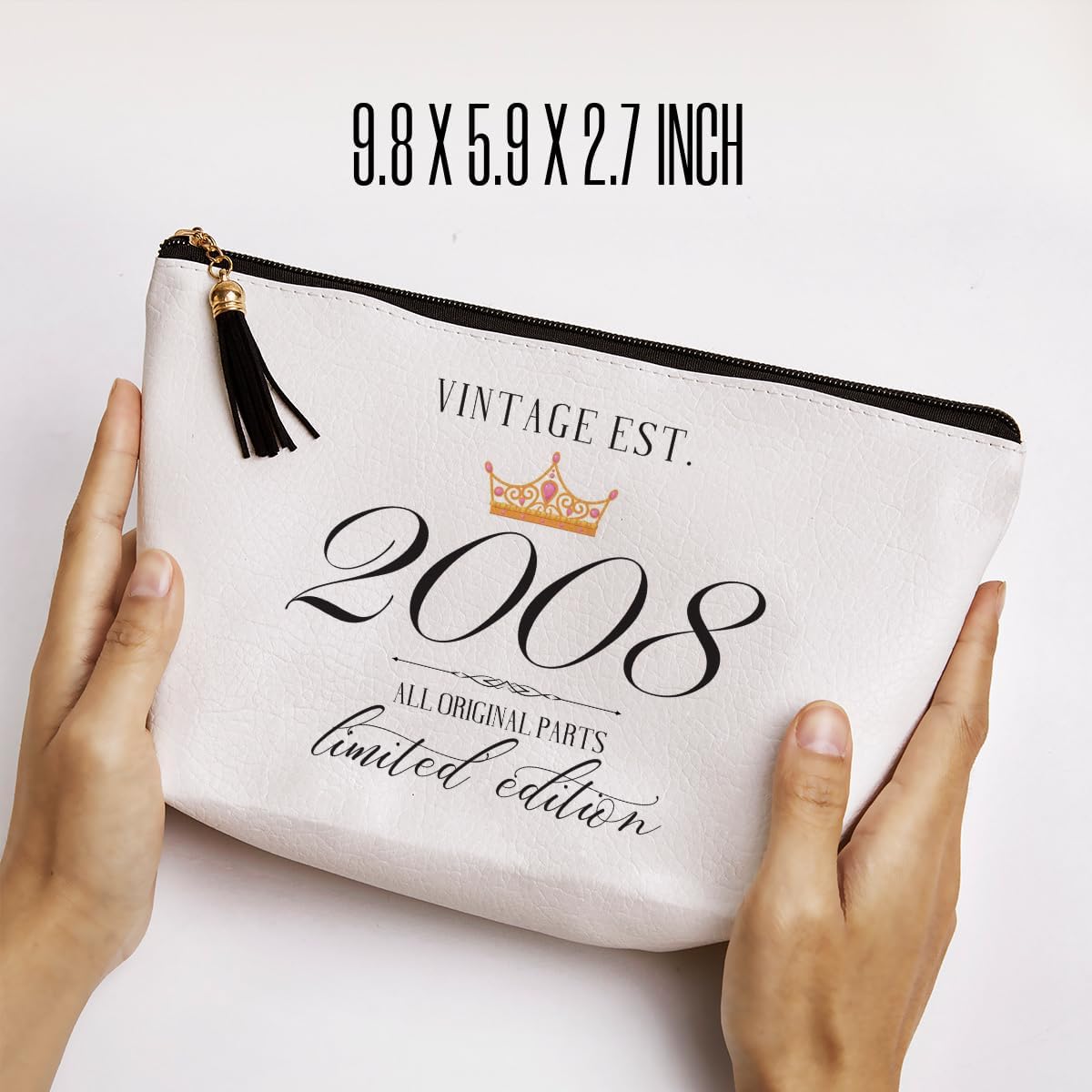Regalo de cumpleaños número 16 para mujer, regalo de amistad para mujer, adolescente, hermana, divertida bolsa de cosméticos de viaje, hace que el