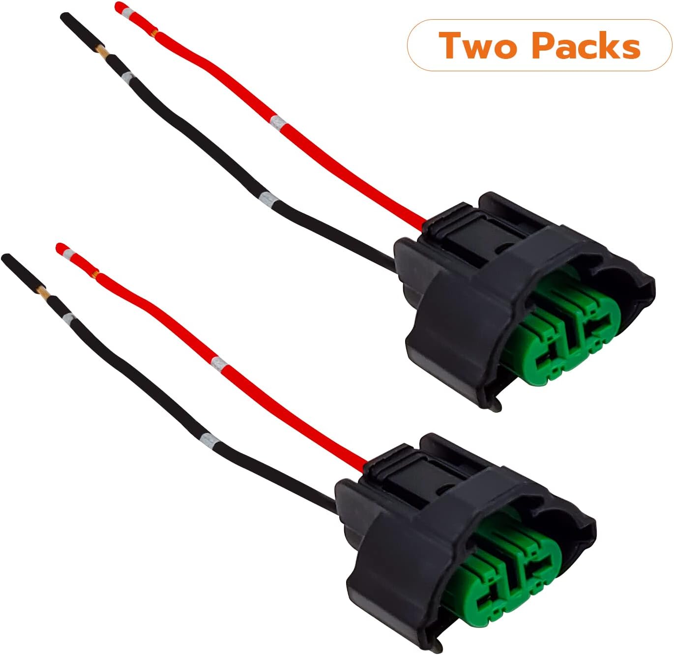 Adaptadores femeninos Arnés de cableado compatible con faros de luz antiniebla OEM H11H8 Adaptador hembra Enchufes de arnés de cableado con coletas