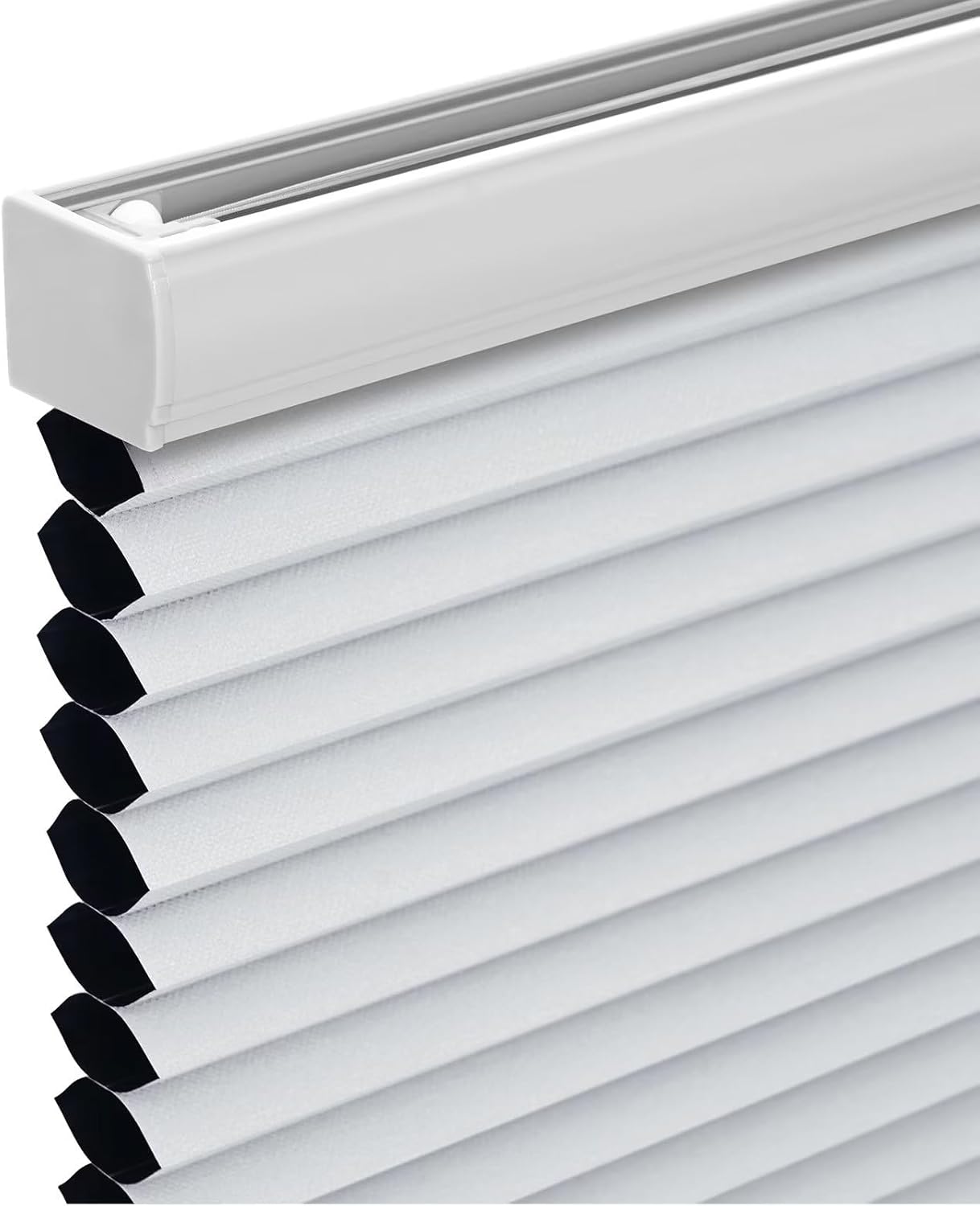 Changshade Persiana opaca personalizada sin cables, con el diámetro de panales de 1.5 pulgadas, para oscurecer la habitación, pantalla plisada de