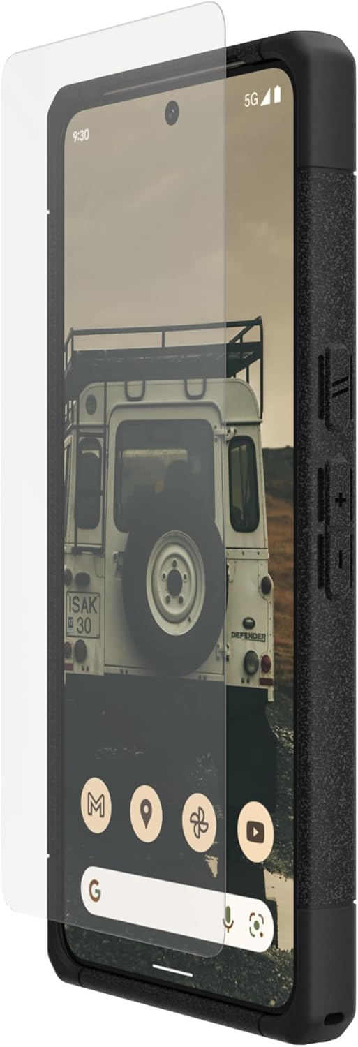 URBAN ARMOR GEAR UAG – Protector de pantalla para Google Pixel 8 Pro Glass Shield Plus transparentenegro, vidrio templado reforzado de alta calidad