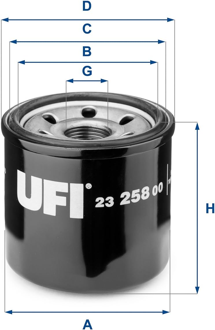 23.258.00 UFI Filters Filtro de aceite