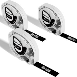 Phomemo Cintas de etiquetas P12, compatibles con Dymo LetraTag 200B, repuesto de plástico para etiquetadoras Dymo Letratag de 0.472 in x 13.1 ft 12 Phomemo Cintas de etiquetas P12, compatibles con Dymo LetraTag 200B, repuesto de plástico para etiquetadoras Dymo Letratag de 0.472 in x 13.1 ft 12