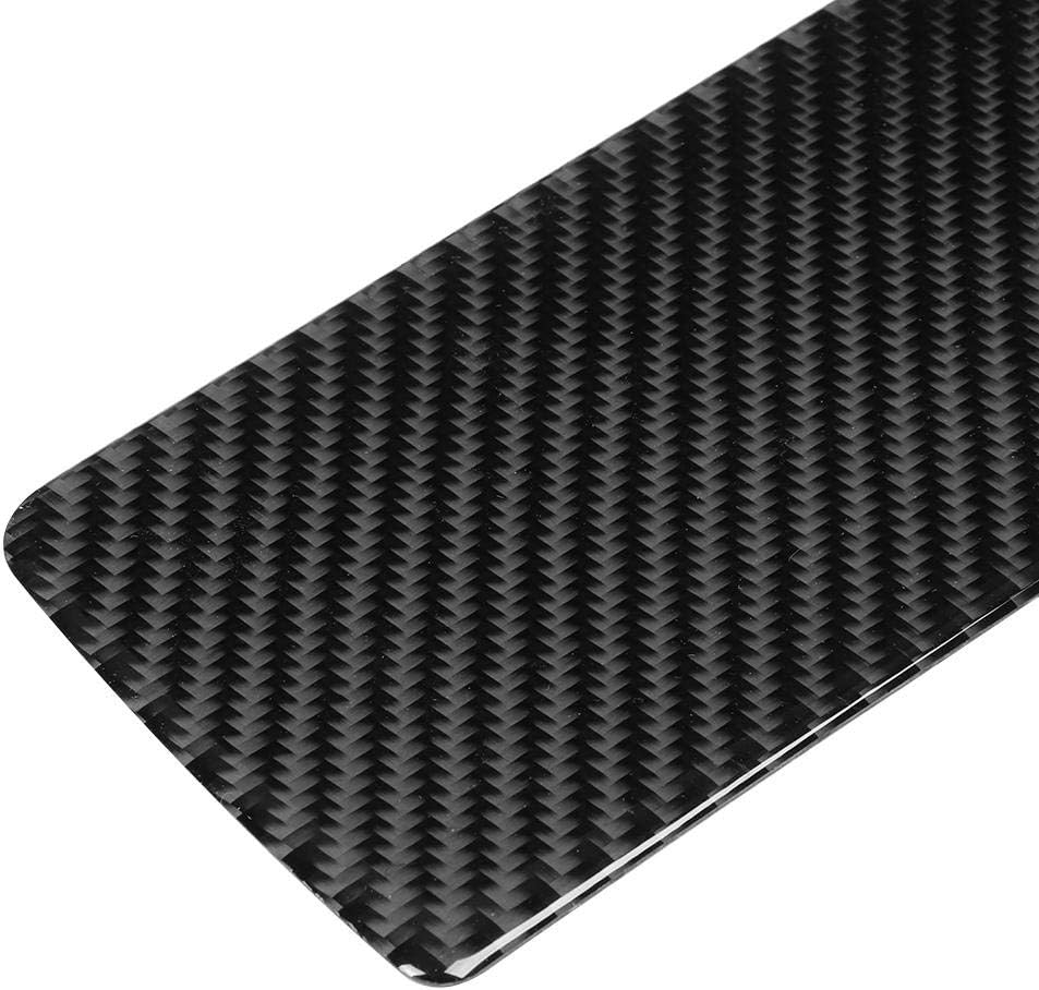 Terisass Cubierta de panel de control central de copiloto de fibra de carbono, calcomanías interiores de salpicadero, accesorios de automóvil para