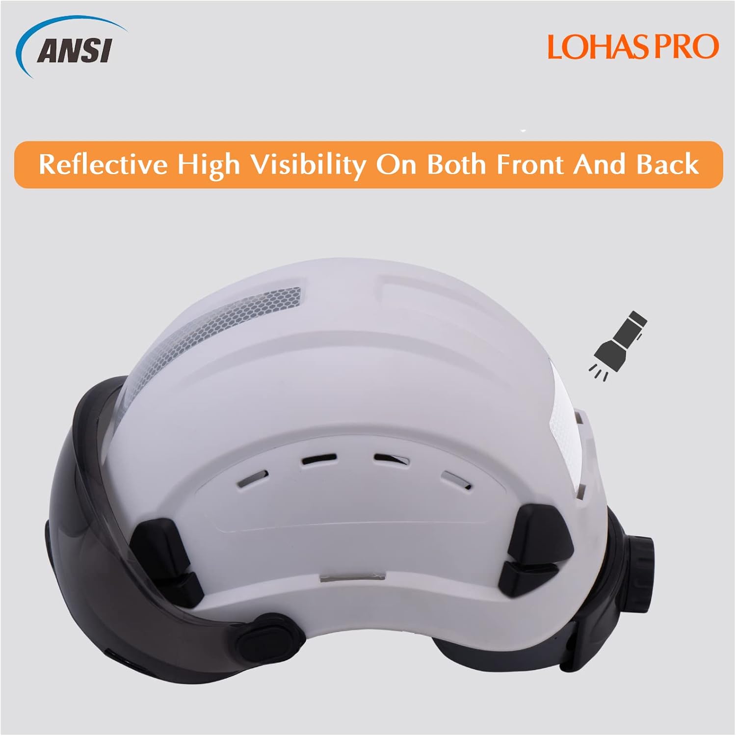 LOHASPRO Casco de seguridad OSHA con visera aprobado por ANSI Z89.1, para hombres y mujeres, adultos, ventilado, arborista, rescate, escalada,