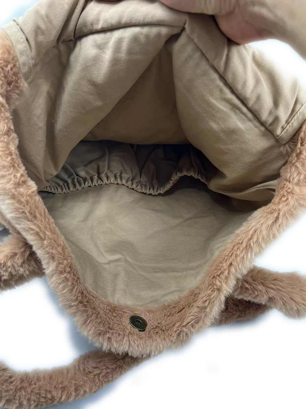 VACHICHI Bolsa de felpa con cabeza de animal de peluche 3D
