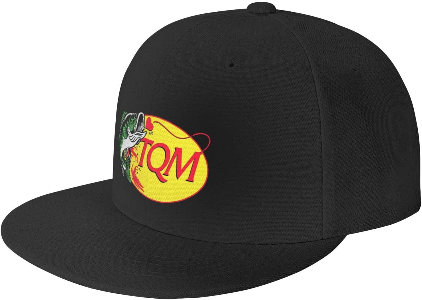 Tqm Hat,Regida Gorras Del Pescado Tqm,Fuerza,Tqm Fish Cap,Yo No Pesco Negro, Negro –