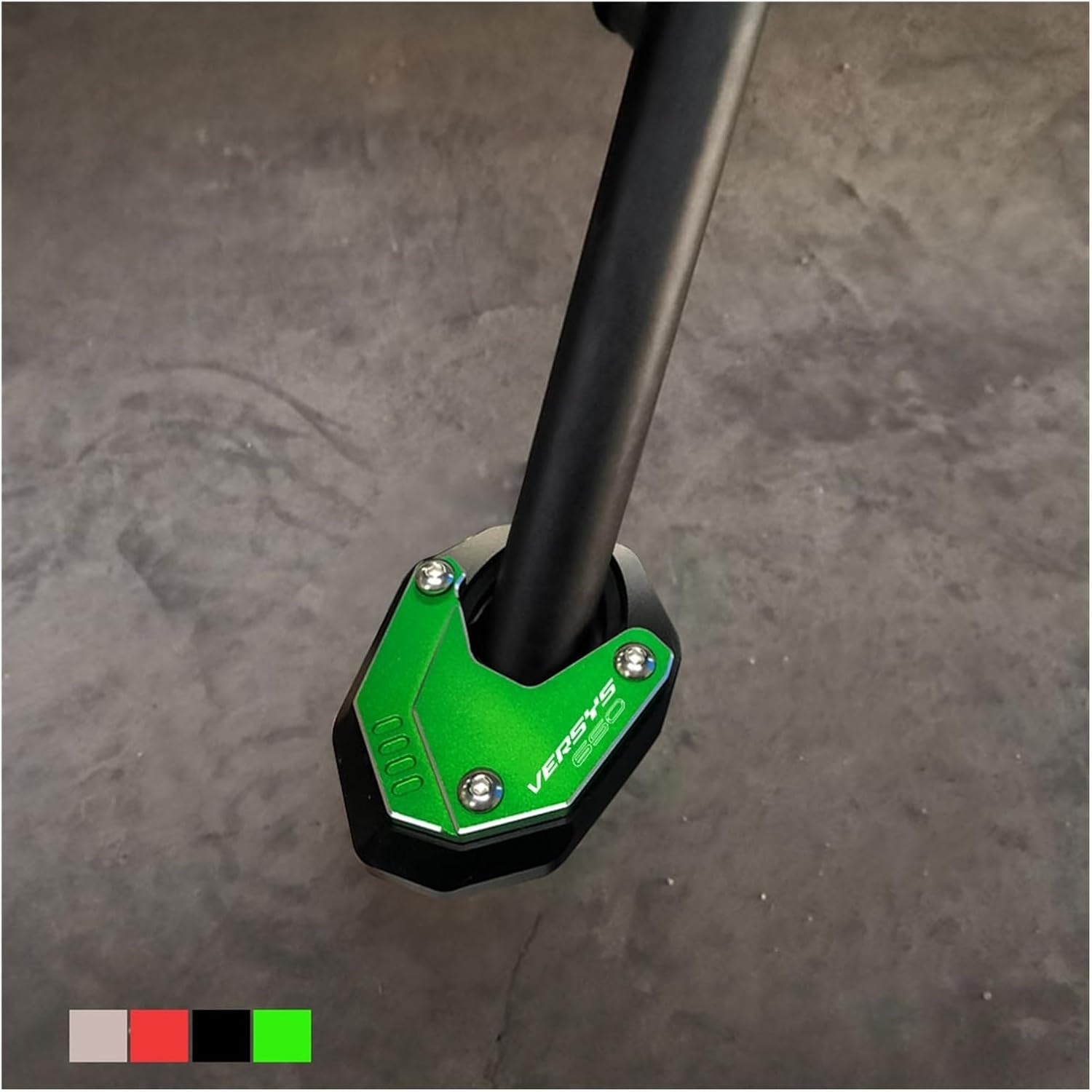Aluminio CNC para Kawasaki VERSYS650 VERSYS 650 2010-2019 2020 2021 2022 Accesorios de motocicleta Kickstand Foot Ampliador (color  rojo)
