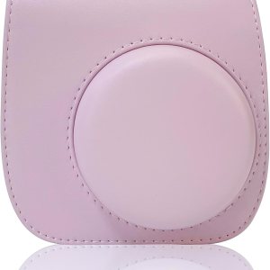 Funda para cámara instantánea compatible con Fujifilm Instax Mini 12 11 9 bolsa de piel sintética con bolsillo y correa de hombro ajustable Funda para cámara instantánea compatible con Fujifilm Instax Mini 12 11 9 bolsa de piel sintética con bolsillo y correa de hombro ajustable