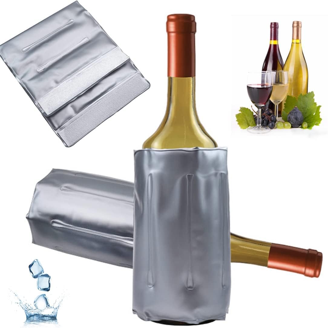 Funda de vino de hielo, bolsa de vino helado, enfriador de vino, refrigerador de vino, enfriador de botellas de vino para champán rojo blanco o