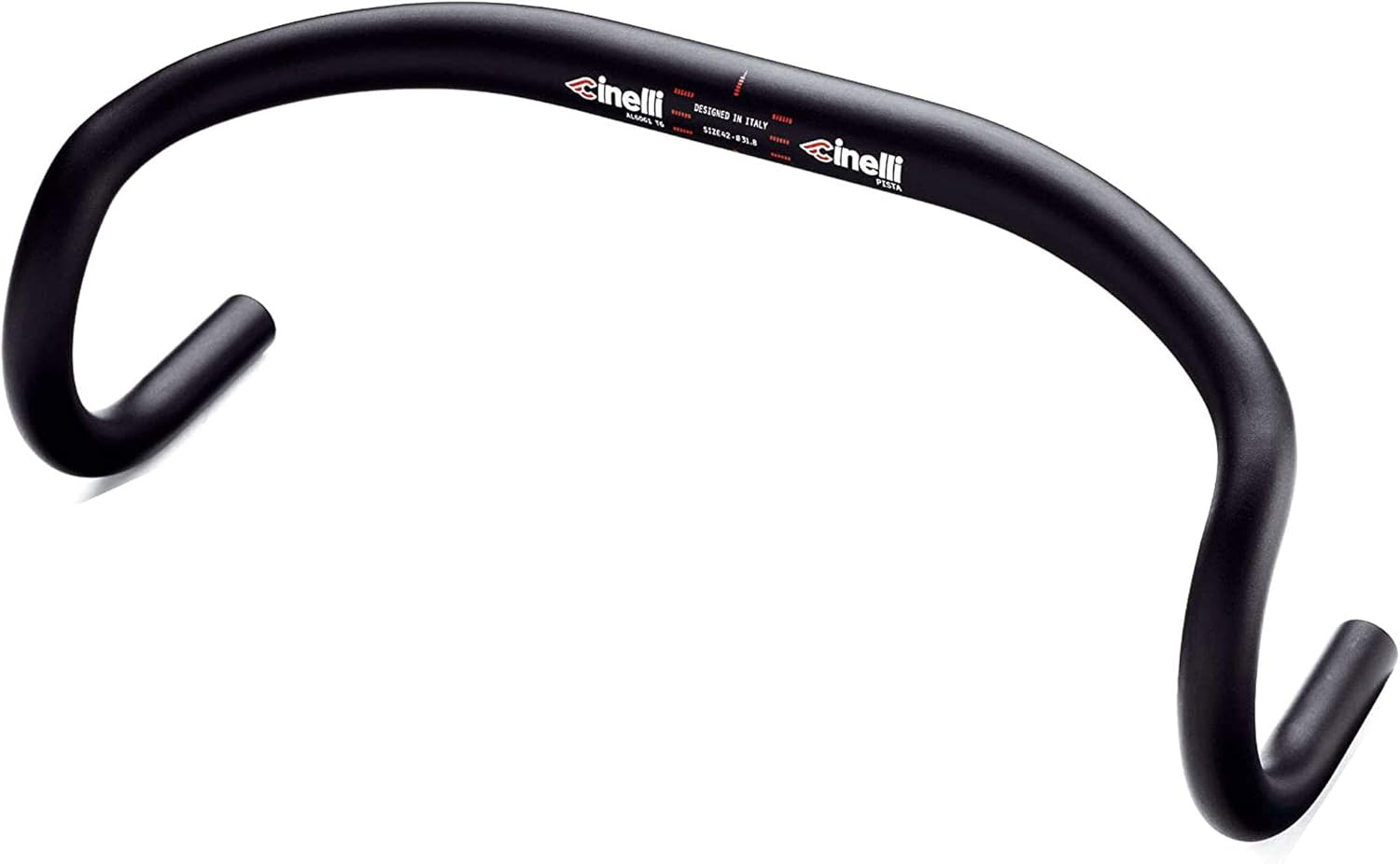 Cinelli pista para manubrio de bicicletas31,8, color negro anodizado
