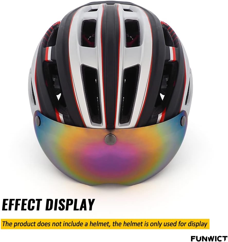 Gafas magnéticas para casco de bicicleta, quitablesdesmontables viseras para el casco de bicicleta de ciclismo FW001