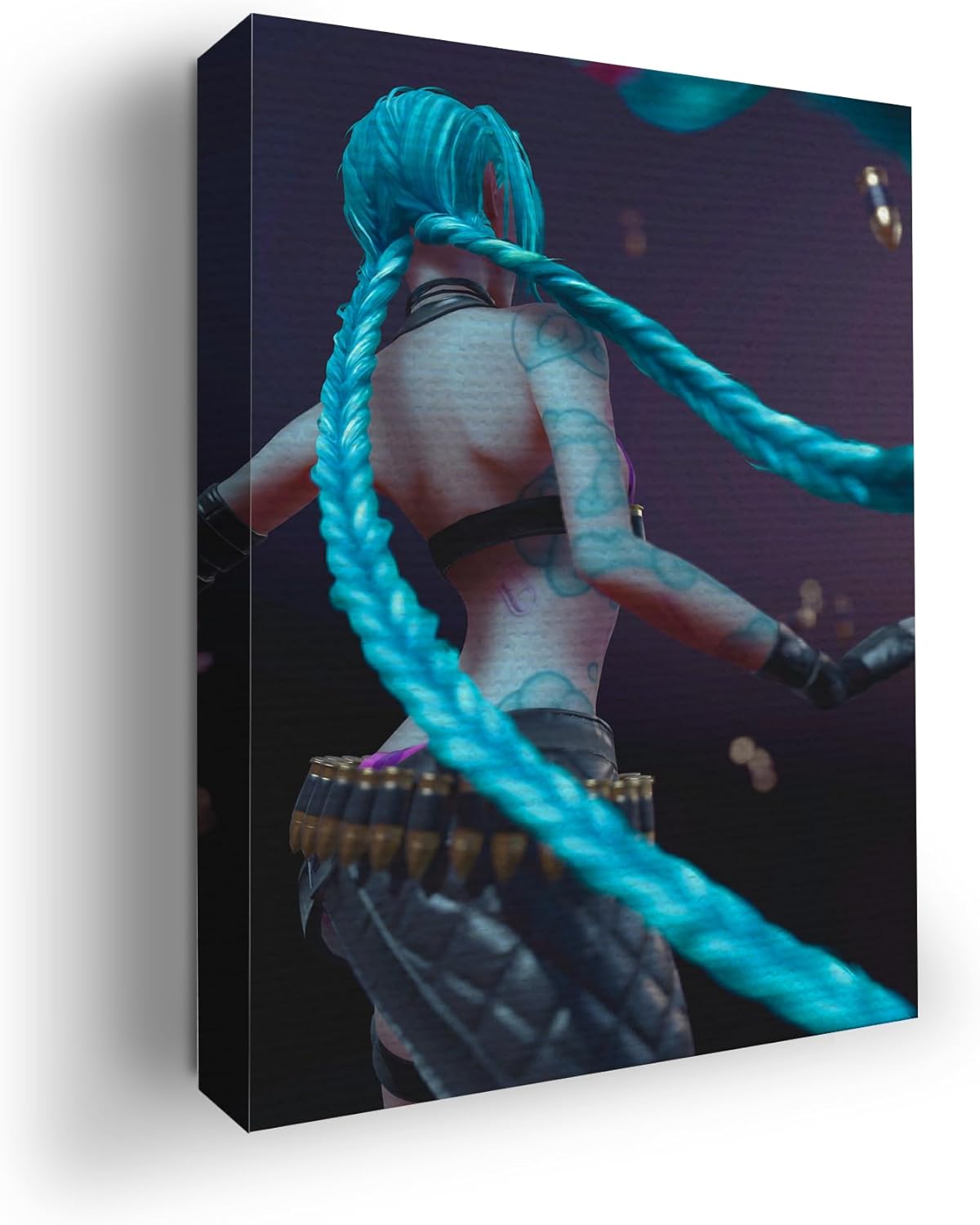 MAVIS PRINT League of Legends – Lienzo decorativo para pared de videojuegos de 12 x 16 pulgadas, impresión HD y marco de madera, decoración de pared