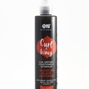 ON Acondicionador y desenredante natural para rizar y rizar ondulados aceite de ricino negro jamaico 8 onzas ON Acondicionador y desenredante natural para rizar y rizar ondulados aceite de ricino negro jamaico 8 onzas