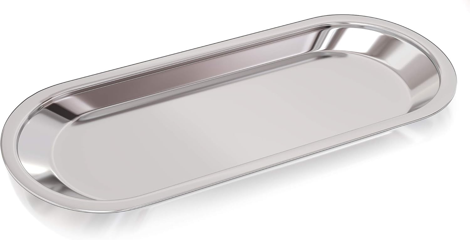 Bandeja multiusos de acero inoxidable – Small_Silver