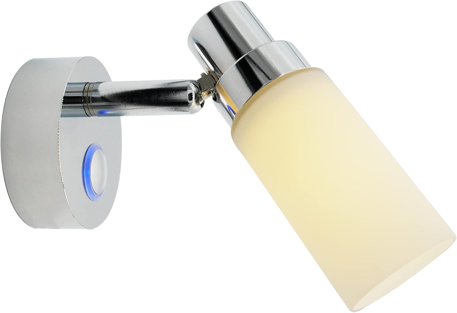 Luces de lectura RV de 12 voltios, luz de lectura regulable de 1224 V, luz cálida de 3000 K, luz LED con acabado pulido de vidrio esmerilado,