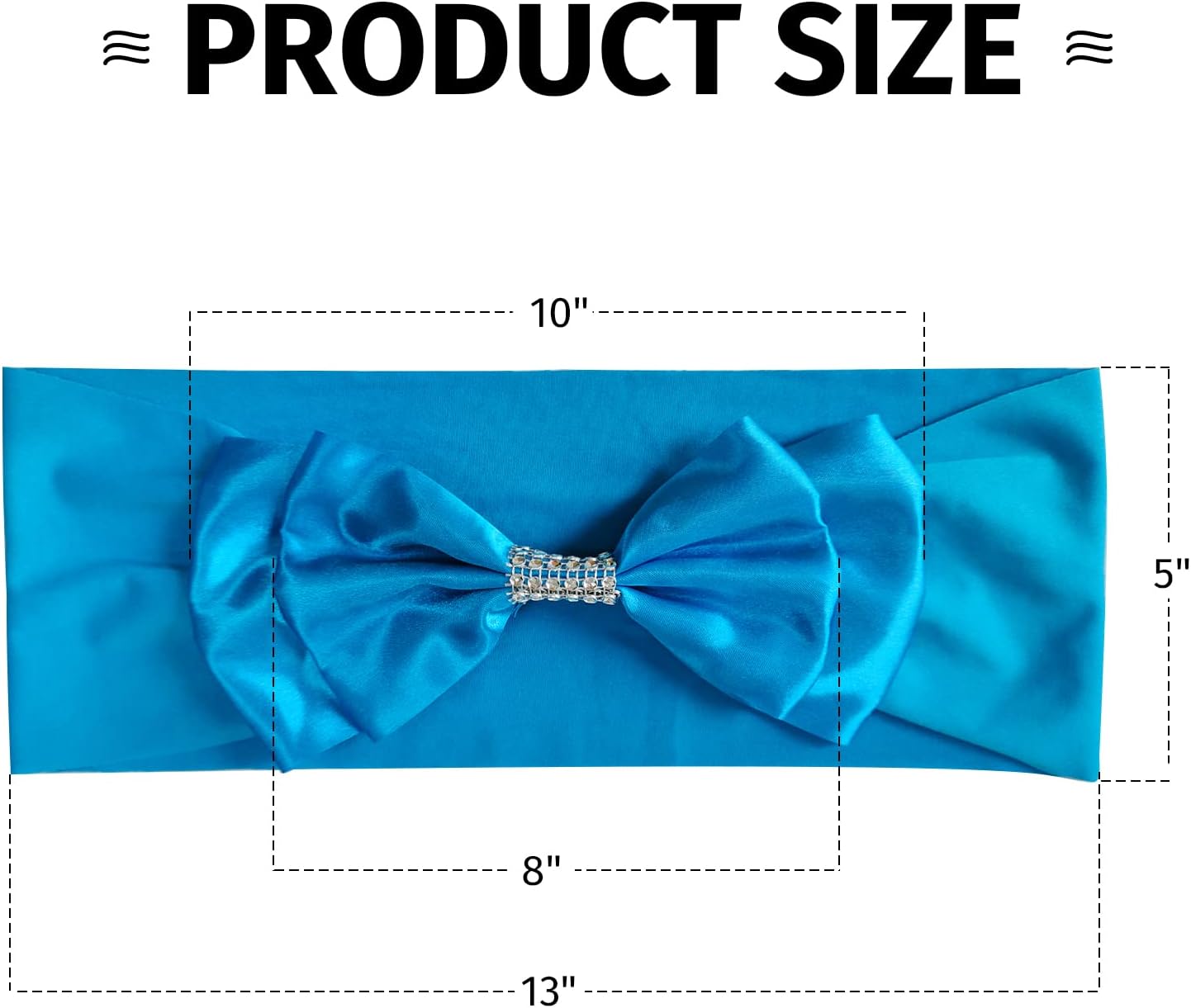 AatT.EASE Bandas elásticas de elastano para decoración de sillas para bodas, fiestas, recepciones, banquetes, bandas elásticas con lazos dobles de