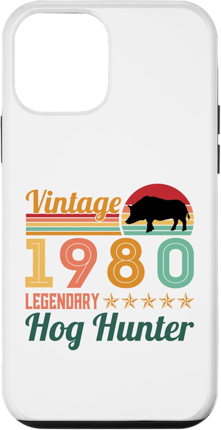iPhone 12 mini Retro Legendary Hog Hunter Vintage Pig Hog Boar Hunting Case