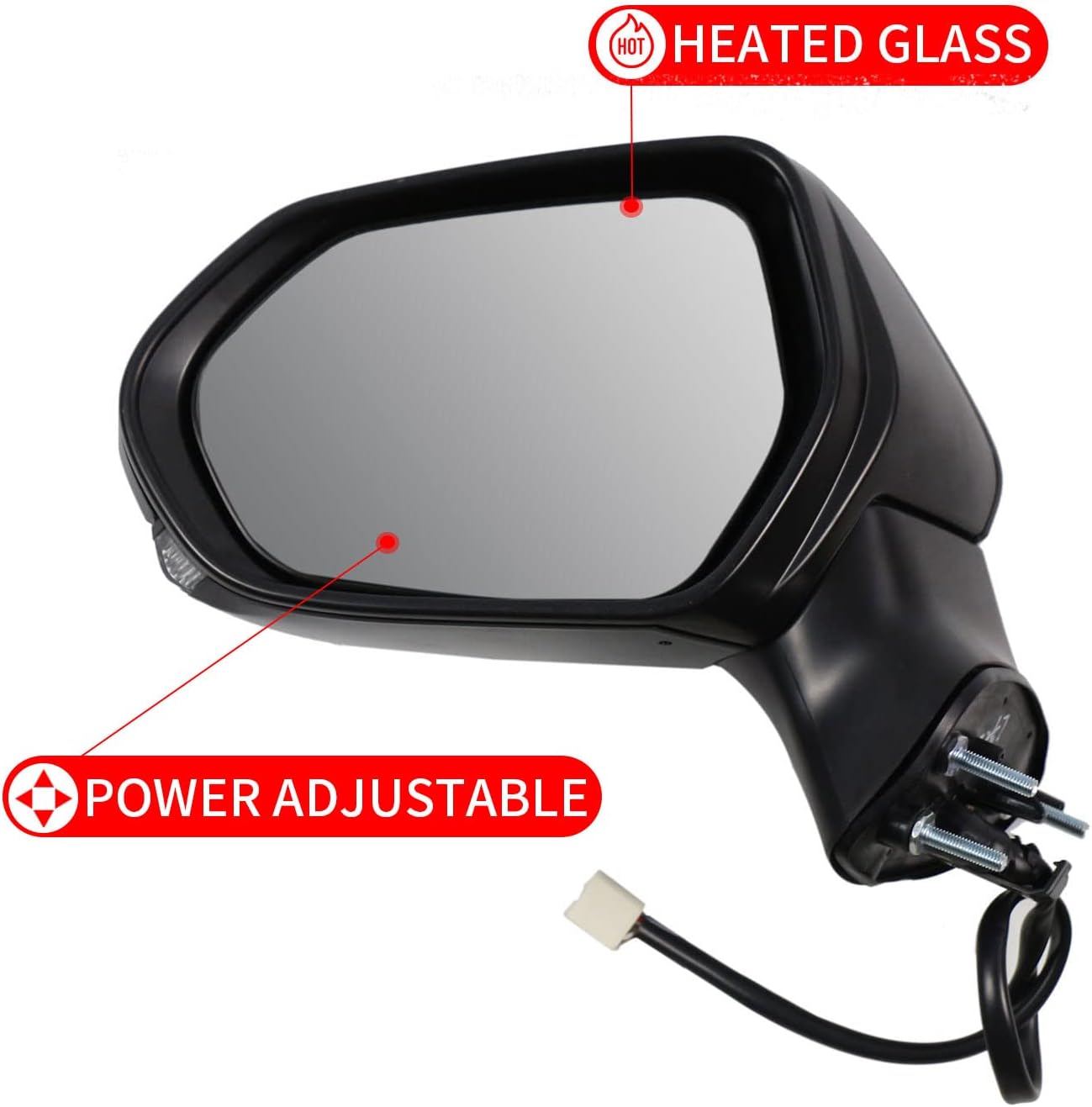 Marretoo Conjunto de espejo retrovisor lateral para Toyota Camry lado del conductor 2018 2019 2020 2021 2022 2023  Potencia  Calefacción  Señal de