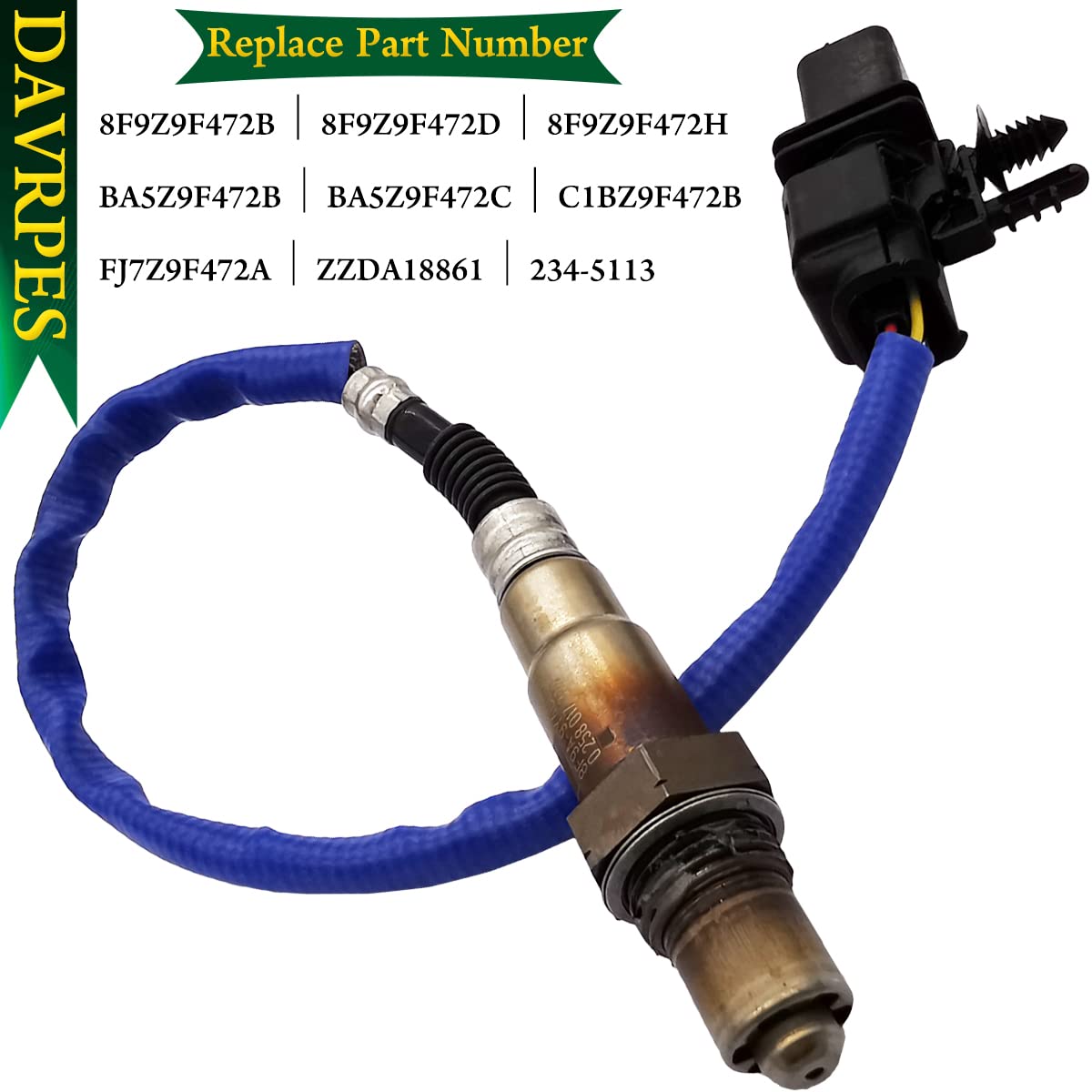 234-5113 Sensor de relación de combustible de aire de banda ancha de 5 cables Sensor de oxígeno O2 aguas arriba compatible con Ford E150 E250 E350