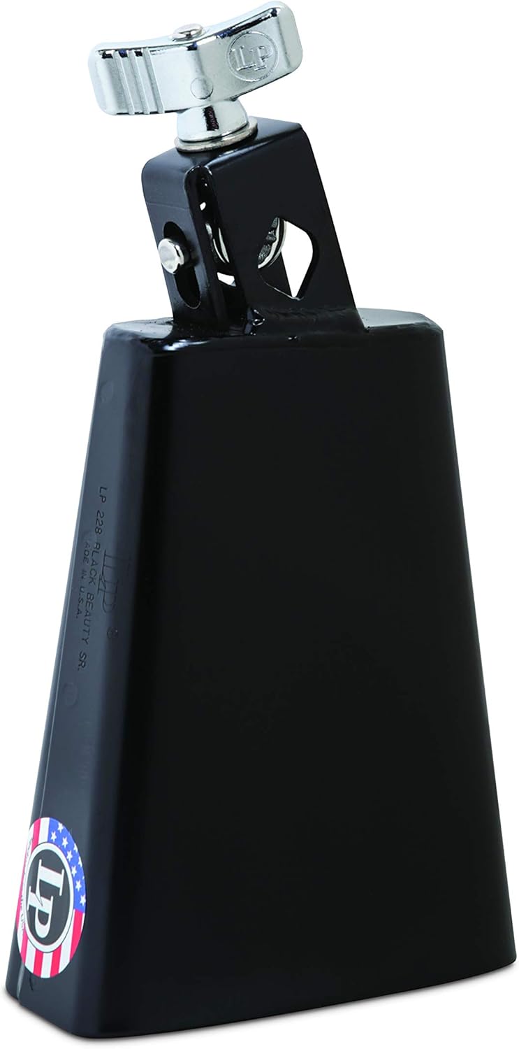 Cowbell de Belleza Latina Percusión Negro, Negro, 5.5 pulgadas