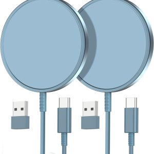 Paquete de 2 cargadores inalámbricos magnéticos para iPhone 1515 Pro15 Plus15 Pro Max de 15 W, cargador magnético rápido para iPhone 15141312 Series Paquete de 2 cargadores inalámbricos magnéticos para iPhone 1515 Pro15 Plus15 Pro Max de 15 W, cargador magnético rápido para iPhone 15141312 Series