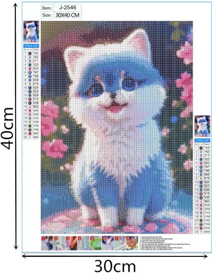 Kits de pintura artística con diamantes de imitación para adultos y niños  5D DIY DIY bordado con diamantes de imitación de cristal bordado punto de