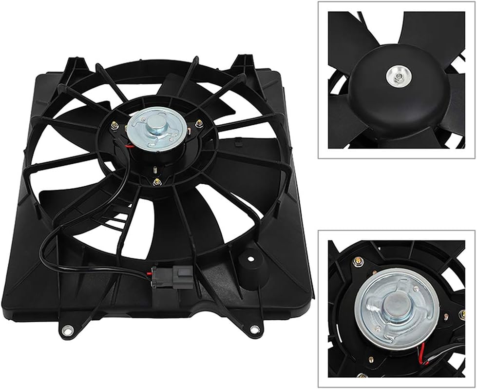 Ventilador de refrigeración eléctrico automotriz 2007-2009 para CR-V 2.4L AZHZ 600820 lado del conductorLH Ventilador delgado universal Push Pull