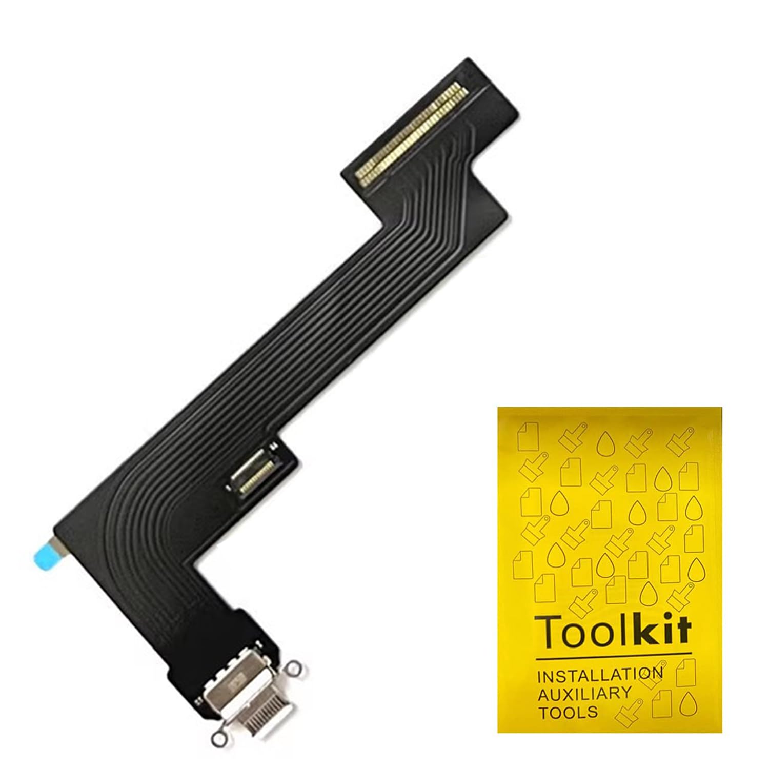 Reemplazo del conector de base compatible con iPad Air 4 45 5 generación de 10.9 pulgadas, montaje de puerto de carga de repuesto, cable flexible