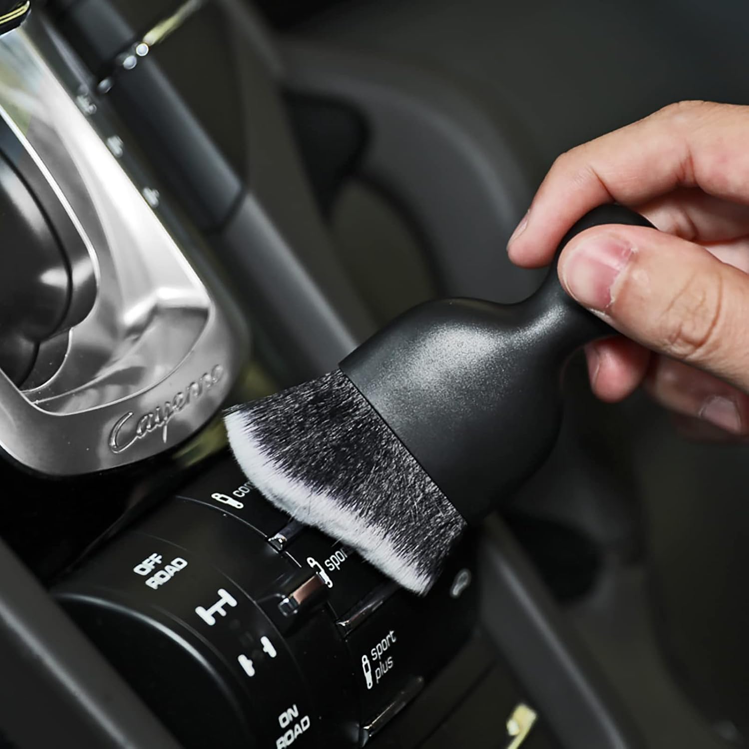 Cepillo para detalles interiores del coche, colectores de polvo de cepillo de limpieza de coche, cepillo de limpieza de cerdas suaves, cepillo de