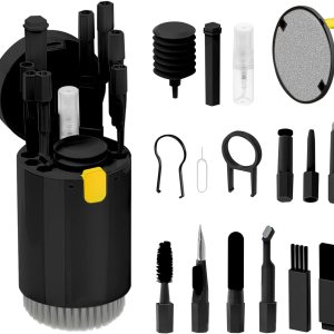 Kit limpiador de teclado de pantalla de computadora portátil 20 en 1, kits de limpieza de dispositivos electrónicos multifuncionales para Airpod, Kit limpiador de teclado de pantalla de computadora portátil 20 en 1, kits de limpieza de dispositivos electrónicos multifuncionales para Airpod,