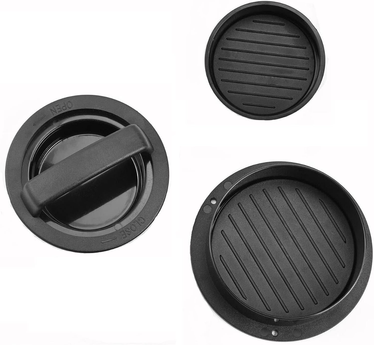 3-In-1 Stuffed Burger Press,Hamburger Press, Non-Stick Easy-to-Clean Kitchen Barbeque Accessory,Used for Stuffing Turkey Beef Vegetarian Patty