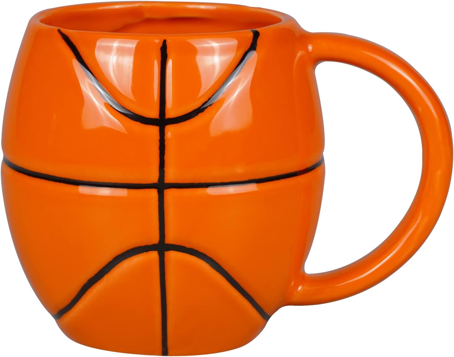 Taza de café de cerámica de baloncesto de 14 onzas, taza de café novedosa para hombres y mujeres, regalos para cumpleaños, Navidad, inauguración de