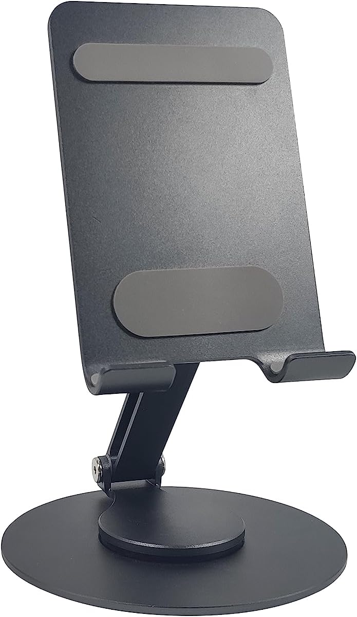 Soporte universal para teléfono celular giratorio de 360, compatible con iPhoneAndroid y iPadTablet. Agarre seguro, altura ajustable, flexible y