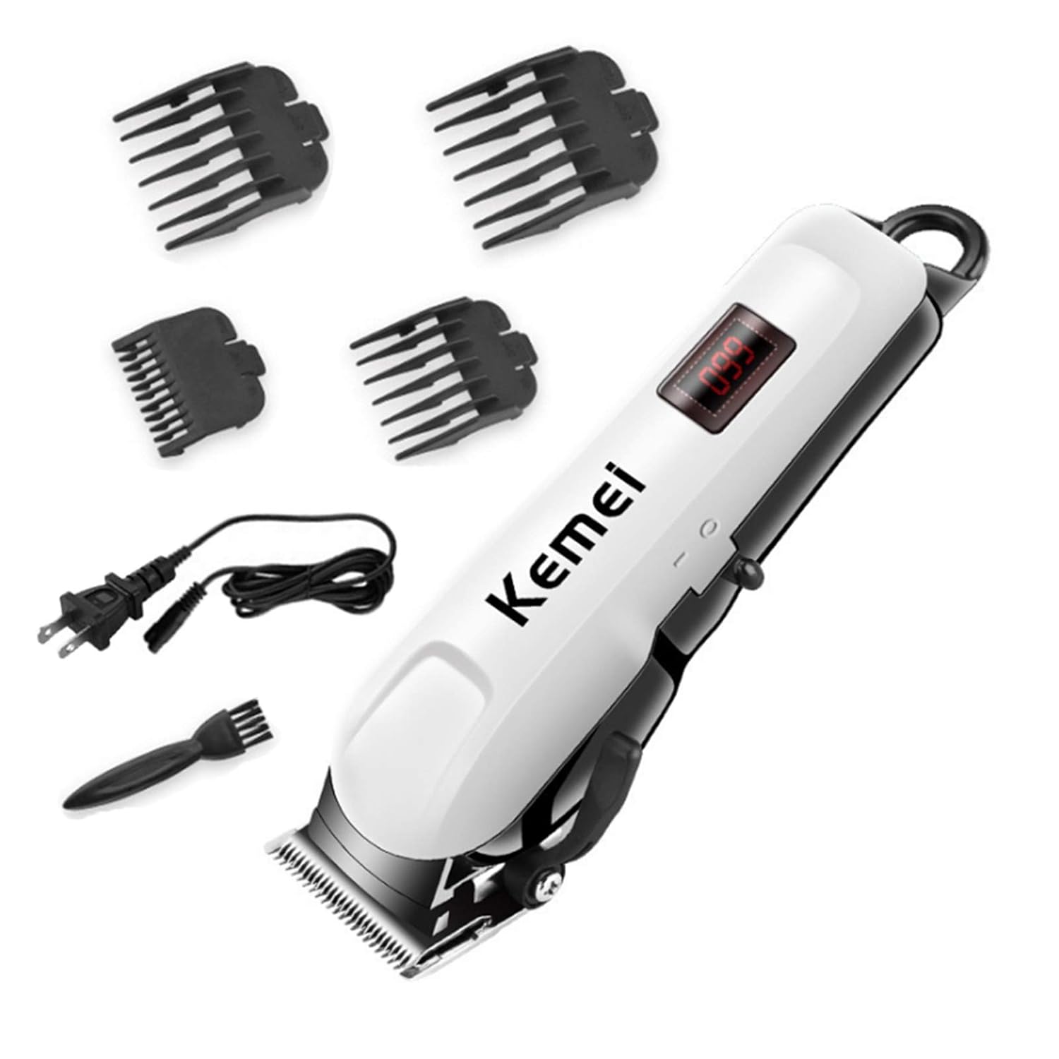 Cortapelos para hombres, cortadora de pelo inalámbrica, kit de corte de pelo, recargable de bajo ruido, recortadora de pelo para el hogar para
