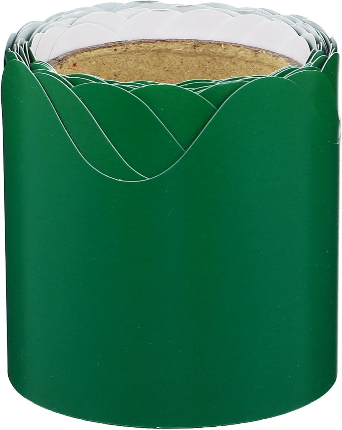 Borde de pizarra de 16 pies, borde de tablón de anuncios verde para aula, borde enrollado festoneado para tablero de corcho para aula, tablero de