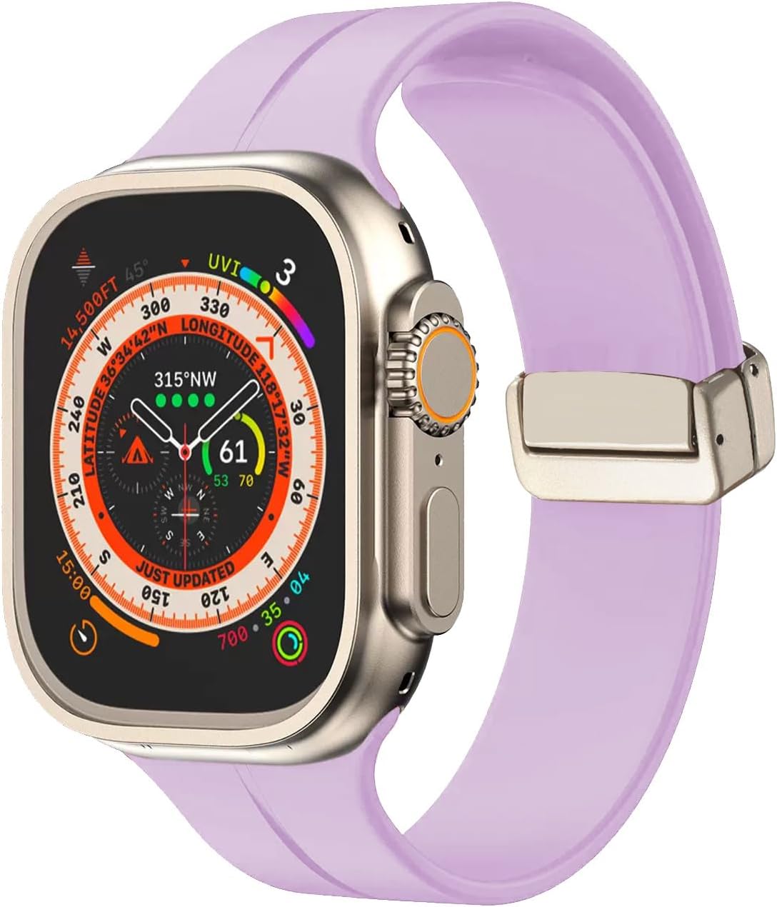 Correa magnética compatible con Apple Watch Band 1.929 in 1.772 in 1.732 in 1.654 in 1.614 in 1.575 in 1.496 in hombres mujeres correa deportiva de